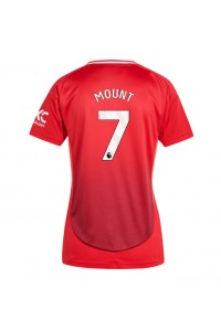 Manchester United Mason Mount #7 Voetbaltruitje Thuis tenue Dames 2024-25 Korte Mouw